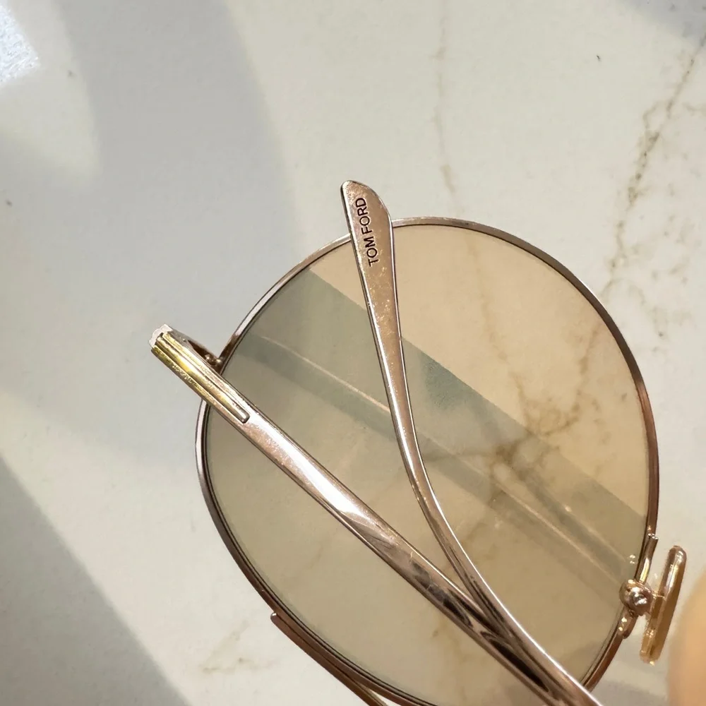 Tom Ford Gold Aviator Sunglasses